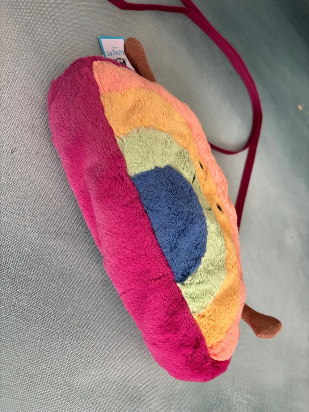 Jellycat Amuseables Rainbow Plushie Bag Purse